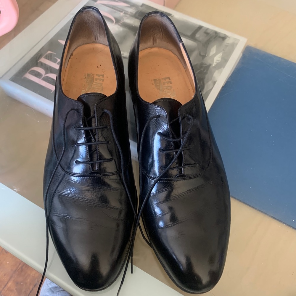 Ferragamo Authentic Leather Dress Shoes - Lightly Worn